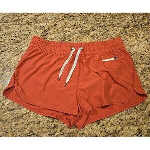 Vuori Clementine Running Shorts Womens XL Dark Pink Athletic Lined 2"